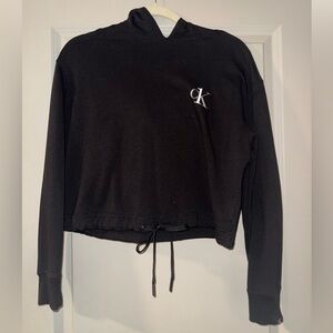 Calvin Klein Black Women's Crop Hoodie
